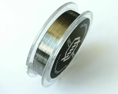 фото Фехралевая проволока диаметр 0,18 мм количество 50 м. в катушке, Фехраль марка стали Х23Ю5Т Кантал, в нагревательные элементы, спирали