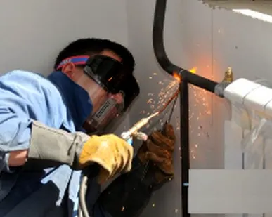 фото Замена радиатора со сваркой