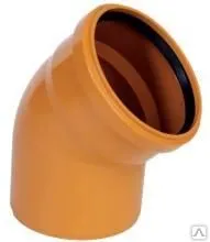 фото Колено канализационное наружное 200х67*, 23130