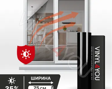 фото Тонирующая атермальная пленка для окон Ceramic 35%, ширина 75см