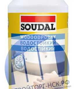 фото Водостойкий клей для дерева 65А Soudal на основе ПВА дисперсии 6*750 мл