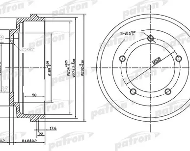 фото PDR1067 Барабан тормозной