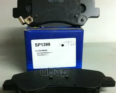 фото SP1399 SANGSIN BRAKE Колодки тормоз. перед. Hyundai /Kia Rio Sangsin brake арт. SP1399