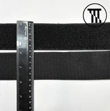 Фото №0 Липучка пришивная, цв. Черный, шир. 5 см