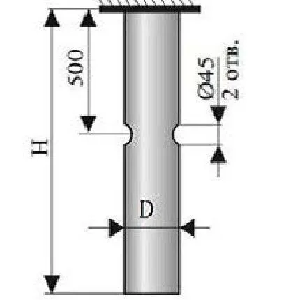Фото №0 Фундаментная (подземная) часть с 1 отверстием под силовой кабель ФЧ1-0,5-89