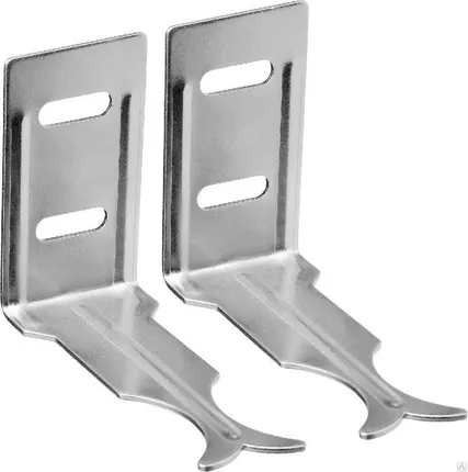 Фото №0 Кронштейн для радиаторов угловой, оцинкованный, 2 шт, ЗУБР Мастер 311226