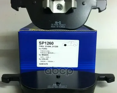 фото SP1260 SANGSIN BRAKE Колодки тормоз. перед. Focus II, III Sangsin brake арт. SP1260