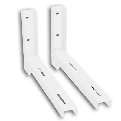 Фото №0 Кронштейны стальные 400х655 мм 2 шт., цвет Белый (RAL 9003)