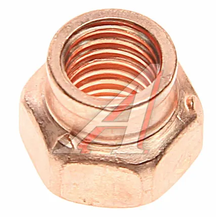 Фото №0 Гайка М8х1.25х12 ВАЗ-2108 трубы приемной медная