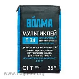 фото Клей д/плитки Т34 Волма Мультиклей 25кг