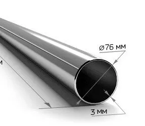 фото Труба круглая 76х3 мм