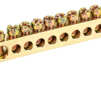 Фото №0 Шина N 'ноль' на двух угловых изоляторах ШНИ-8х12-10-У2-С IEK