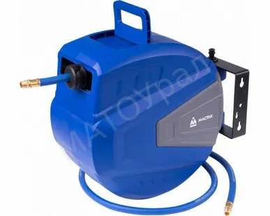 фото МАСТАК Шланг пневматический на автоматической катушке 10х15мм 15м ПВХ резьба 1/4