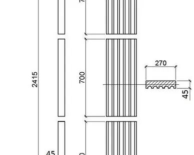 фото Пилястра песчаник белый тело ПЛ ОО4
в