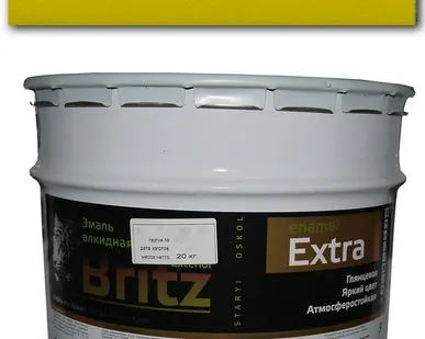 фото Эмаль ПФ-115 желтая 20 кг ГОСТ "БРИЦ"