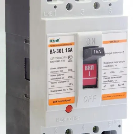 Фото №0 Выключатель автоматический 3п 32А 25кА ВА-301 SchE 21003DEK