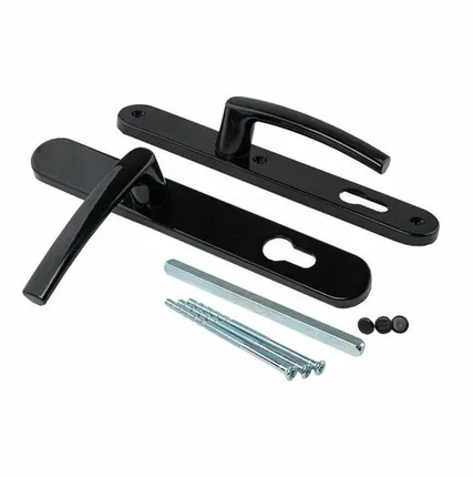 Фото №0 Гарнитур нажимной с подпружиниванием Mezut 35/92 (3 винта) чёрный RAL9005