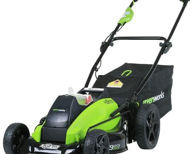 фото Газонокосилка greenworks