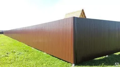 фото Заборы из профнастила