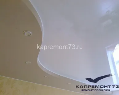 фото ДВУХУРОВНЕВЫЙ НАТЯЖНОЙ ПОТОЛОК