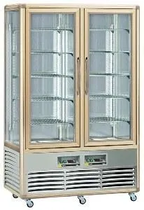 фото Шкаф-витрина кондитерский Apach AVP700G-G SNELLE БРОНЗА