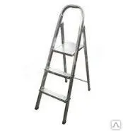 фото Стремянка стальная оцинкованная 3 ступени