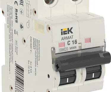фото IEK ARMAT Авт. выкл. M06N 2P C 16А IEK