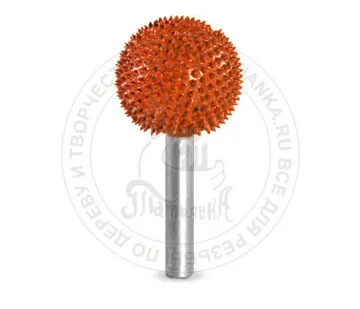 фото 6S1-90 - шар, Ø хвостовика 6мм X Ø фрезы 25,4мм (extracoarse/оранжевая)