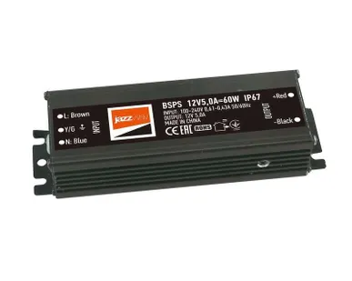 фото Драйвер BSPS 12В 5.0A=60Вт влагозащ. IP67 JazzWay 3329273A
