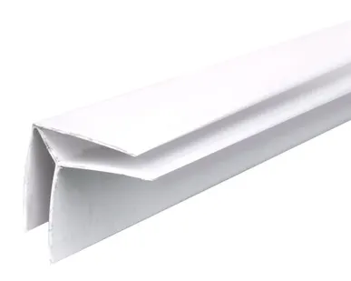 фото ПВХ Профиль 10мм угол наружный 3,0м белый *1/50 УР87