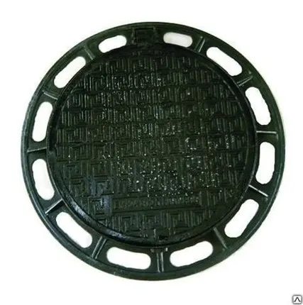 Фото №0 Крышка колодца чугунная канализационная и телефонная по ГОСТу
