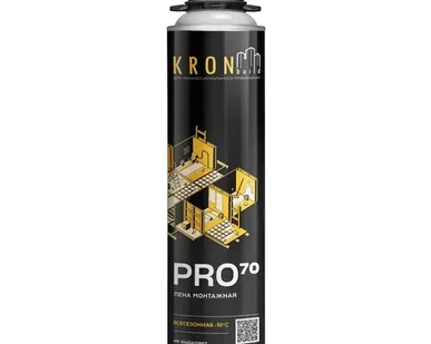 фото Профессиональная монтажная пена KRONbuild всесезонная Pro 70