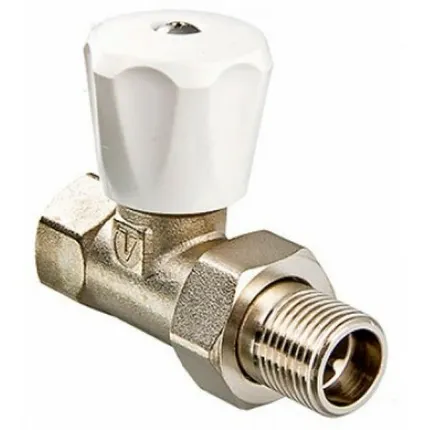 Фото №0 Вентиль д/радиатора VALTEC (компактный) прямой ручной рег. 1/2г"(9/135)