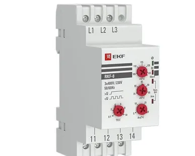 фото Реле контроля фаз РКФ-8 многофукц. EKF rkf-8