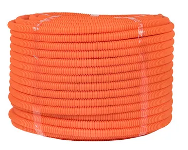 фото EKF Труба гофр. ПНД с протяжкой d20 мм (100 м) оранжевая EKF-Plast