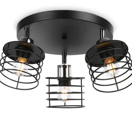 Фото №0 Светильник потолочный TR8092/3 BK/CH 3х40 Вт, Е27 черный, хром