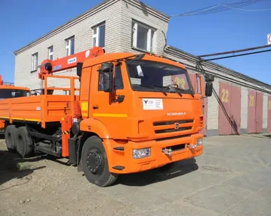 фото Бортовой КАМАЗ 65115-19 с КМУ Kanglim KS 1056
в