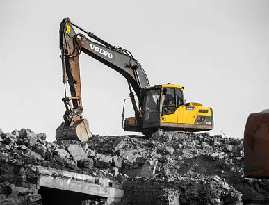 фото Аренда гидромолота на базе экскаватора Volvo 220