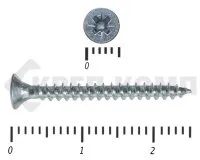 фото Саморез белый цинк POZY 2,5х25 Средняя фасовка (2000шт)