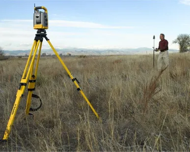 фото Геодезические работы котловане