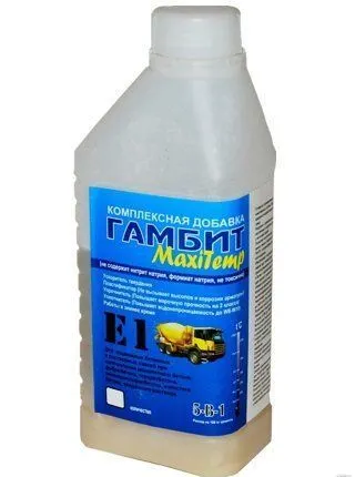 Фото №0 Противоморозная добавка в бетон ГАМБИТ MaxiTemp E-1