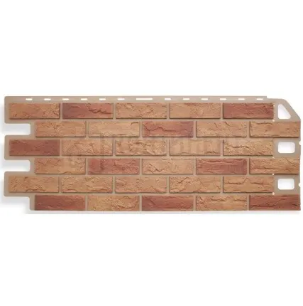Фото №0 Фасадная панель КИРПИЧ, Бежевый Комби