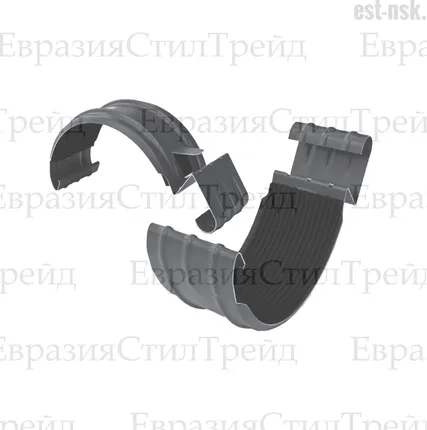 Фото №0 Соединитель желоба D125 OSNO MATTE | RAL 7024 Серый графит