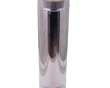 фото Труба сэндвич D115/215 мм L = 0,75 м (нерж. 0,5/0,5 мм AISI 304 внутри)