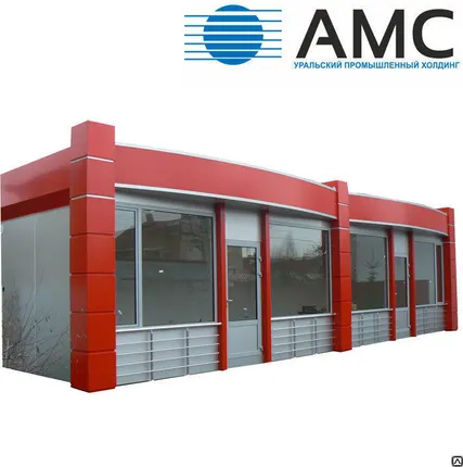 Фото №0 Киоск из сэндвич панелей