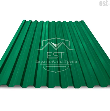 Фото №0 Профнастил С-21х1000 Pe 0.5 | RAL 6005 Зелёный мох