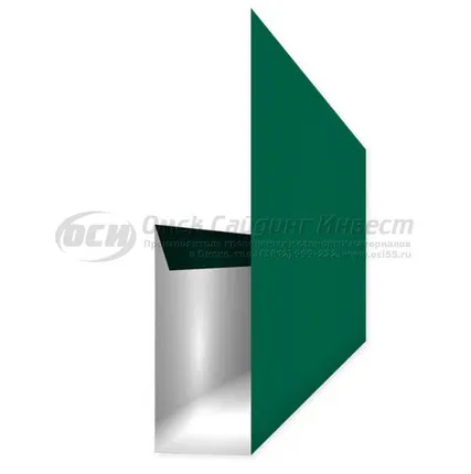 Фото №0 Финишная планка (сайдинг корабельная рейка) RAL 6005 (Зеленый мох)