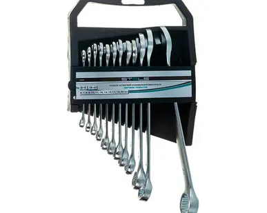 фото Набор ключей комбинированных, 6 - 22 мм, CrV, 12 шт. матовый хром, Stеls, 1 шт