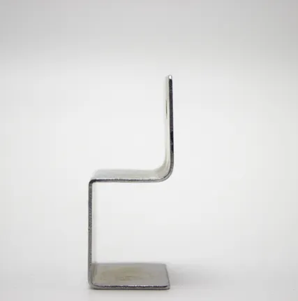 Фото №0 Полкодержатель для ДСП, H=18мм, 25х25мм, хром