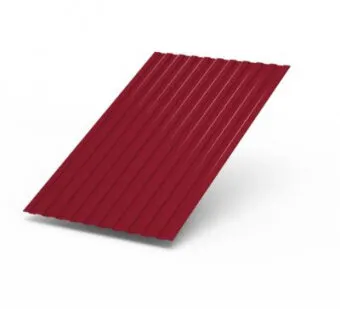 фото Профилированный лист С-8х1150 (ПЭ01-3005-0,45 ТУ) 2м винно-красный